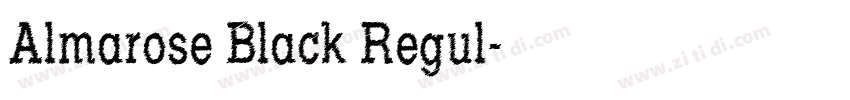 Almarose Black Regul字体转换